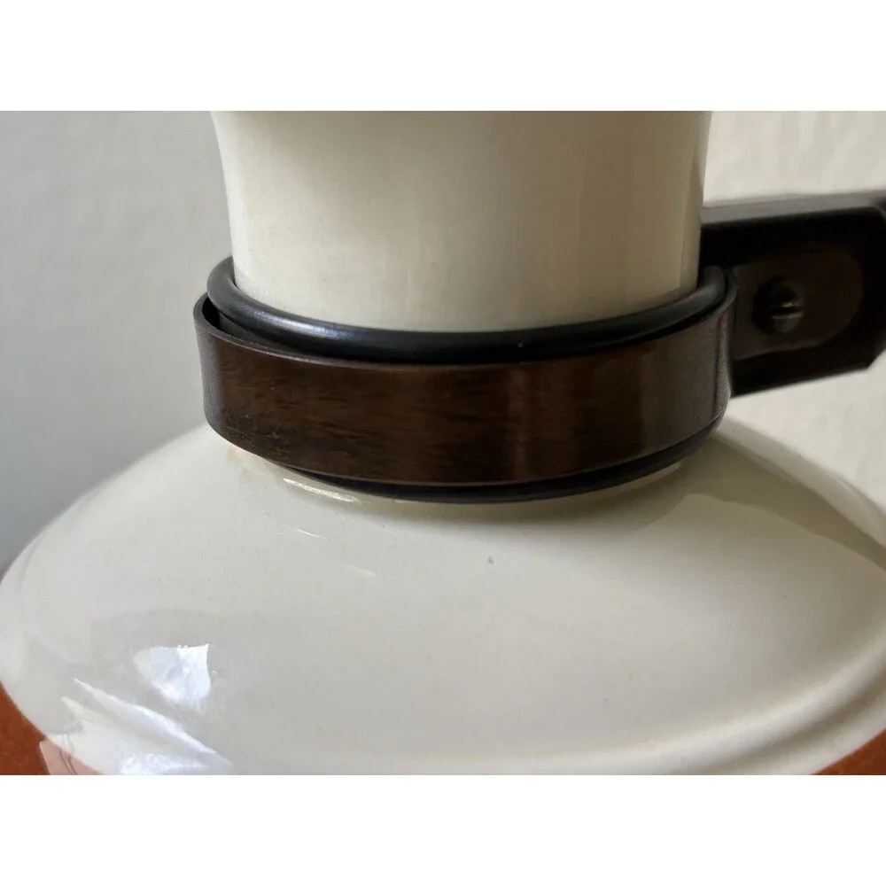 Vintage '40s/'50sVernon Kilns Vernonware Homespun Coffee Carafe with Stopper Lid